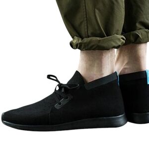 NATIVE Shoes Mens Apollo Moc Chukka Fashion Black Sneaker Size 5